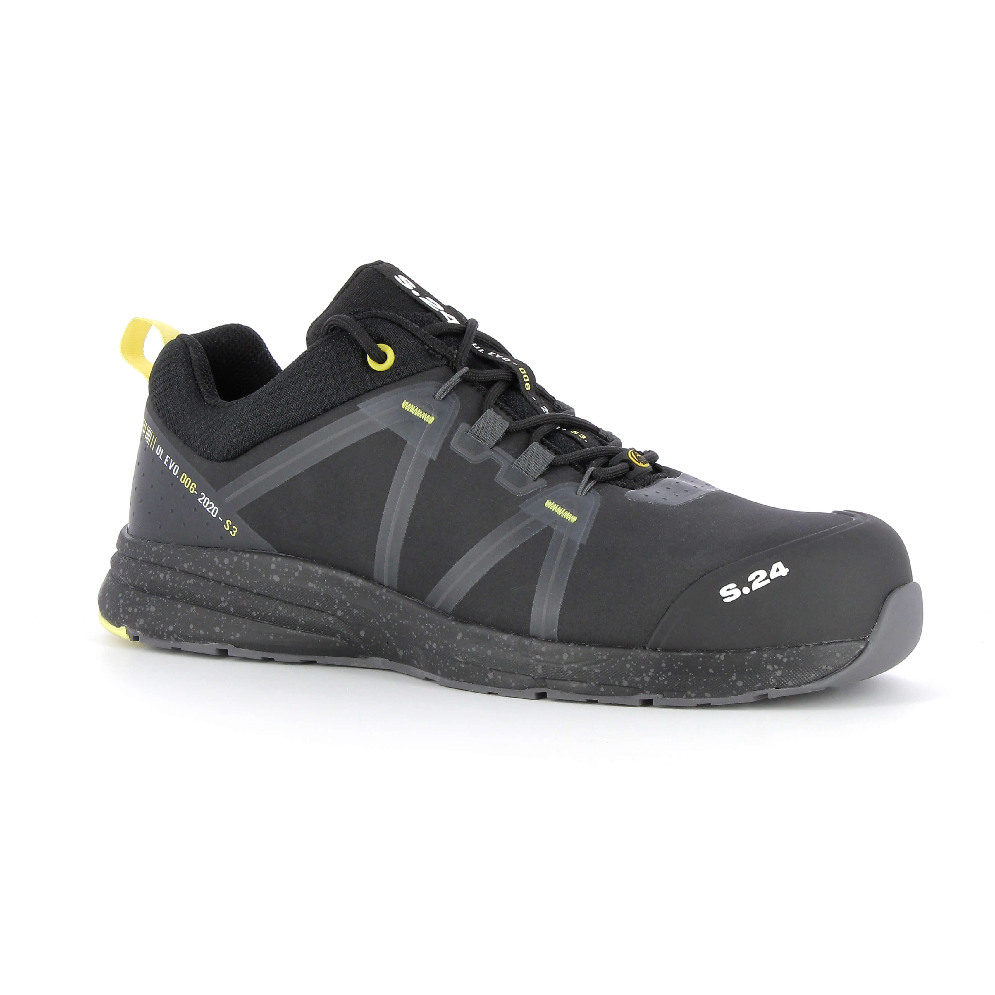S.24 HORNET Unisex Black Composite Safety Shoes, UK 4, EU 38