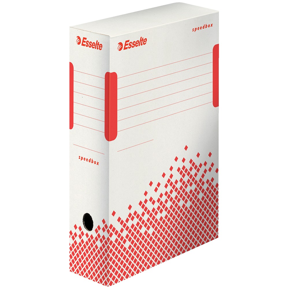 Esselte White A4 Archive Box H250.00 mm  x W100mm  x D350.00 mm