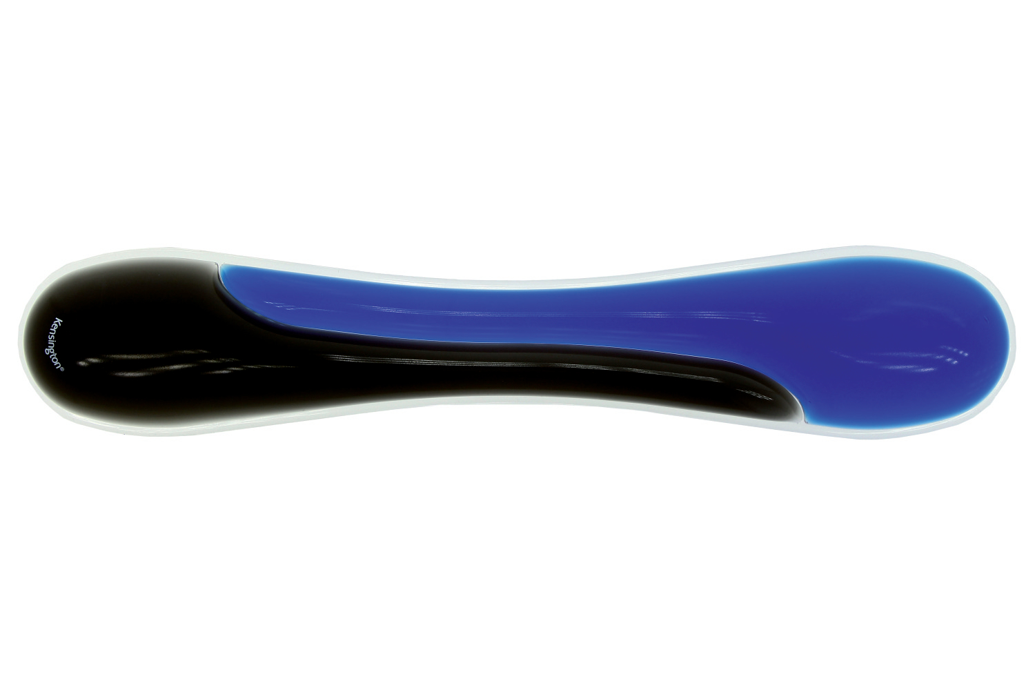 Kensington Black, Blue Gel Wrist Rest 240 mm Height 25 mm 182mm