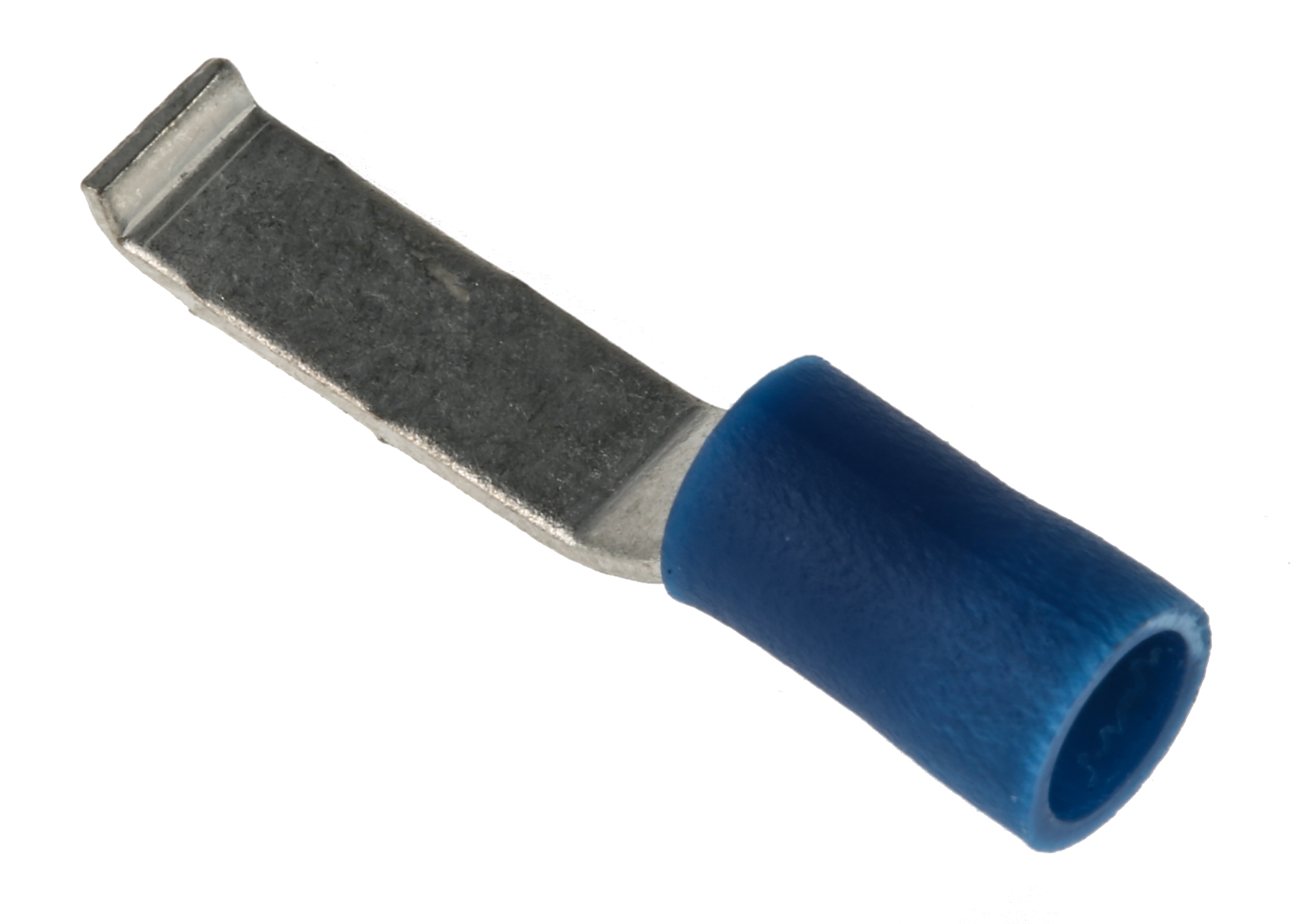 624-1235 RS PRO Hooked Insulated Crimp Blade Terminal 16.8 mm Blade Length, 16 AWG to 14 AWG, Blue