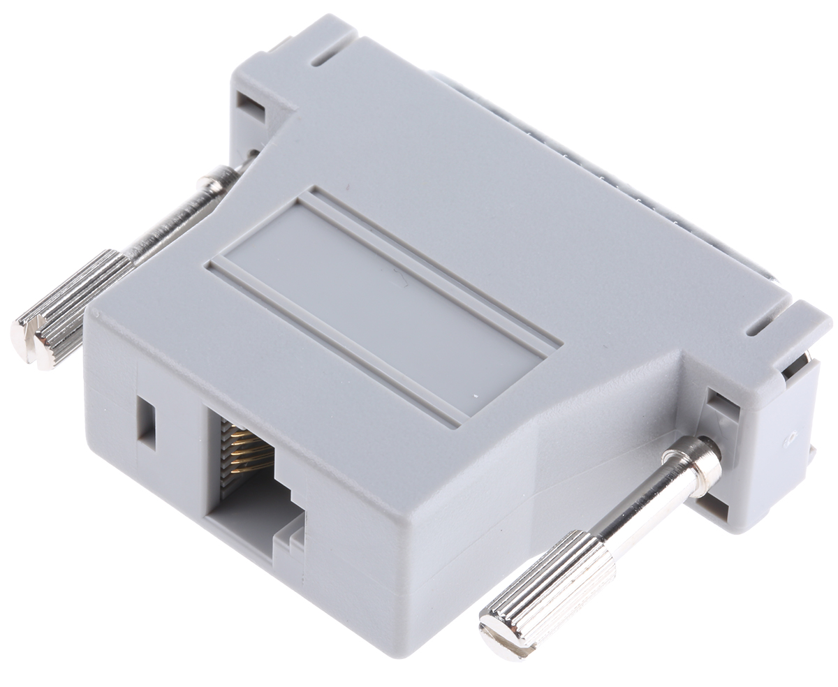 625-6259 RS PRO D-Sub Adapter 25-Way D-Sub to Male Male RJ45 Female Female