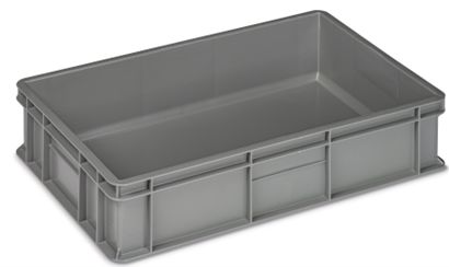 RS PRO 24L Grey Storage Box, 130 mm x 400mm x 600 mm