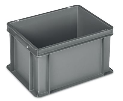 RS PRO 42L Grey Storage Box, 220 mm x 400mm x 600 mm