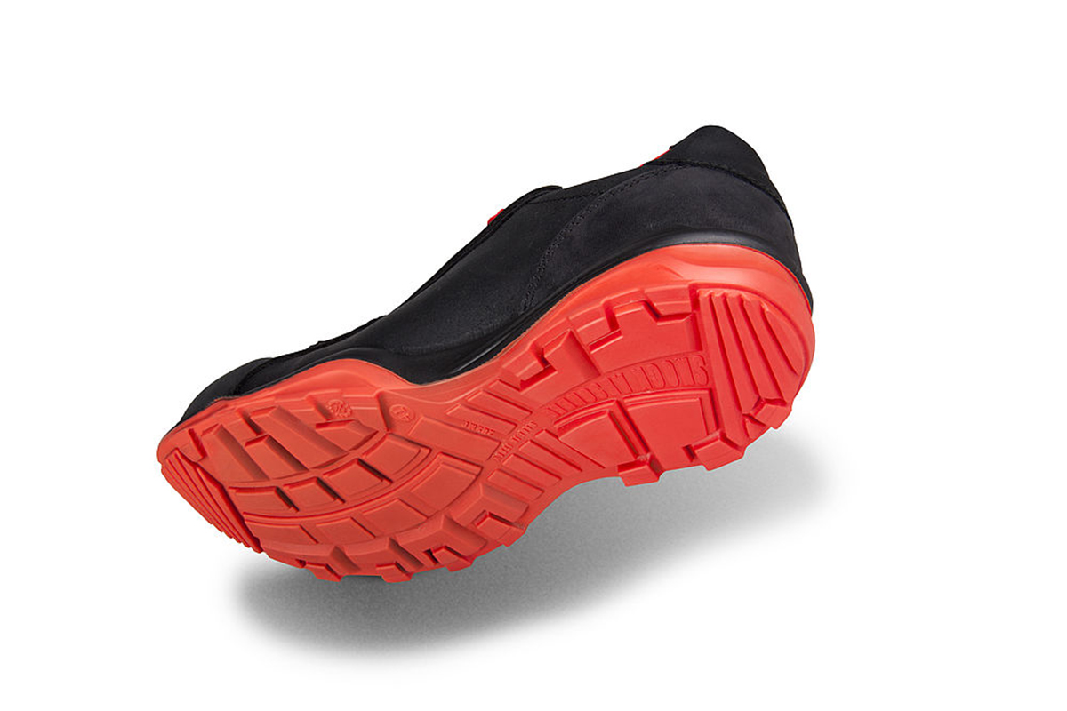 6260339 Heckel RUN-R Men's Black, Red Composite Safety Trainer, UK 6, EU 39