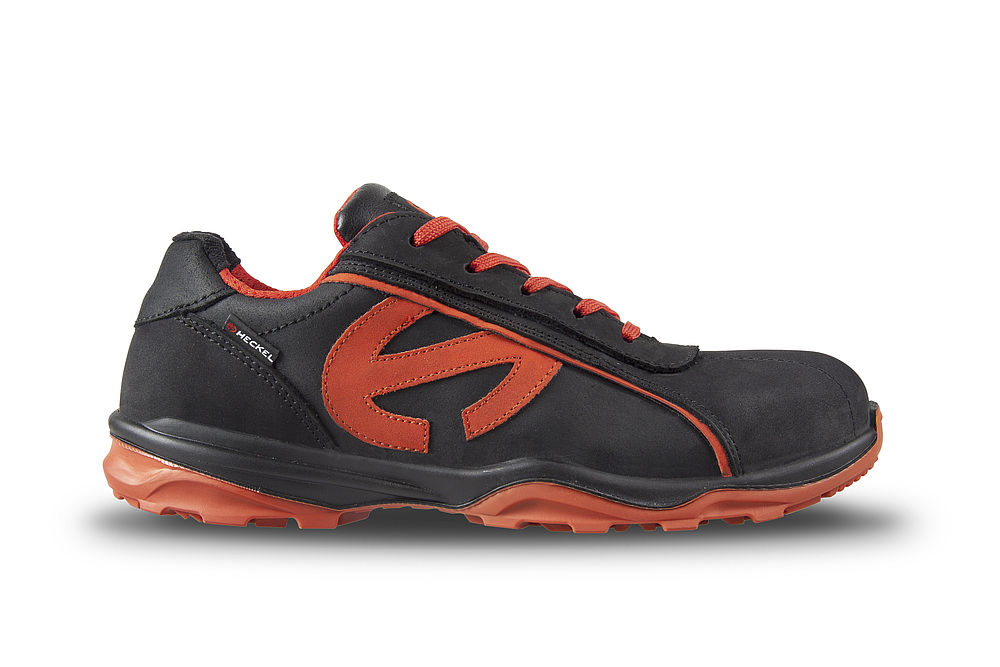 6260346 Heckel RUN-R Men's Red, Black Composite Safety Trainer, UK 11, EU 46
