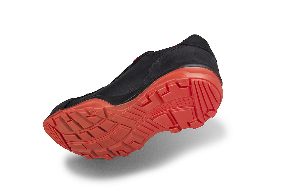 6260346 Heckel RUN-R Men's Red, Black Composite Safety Trainer, UK 11, EU 46