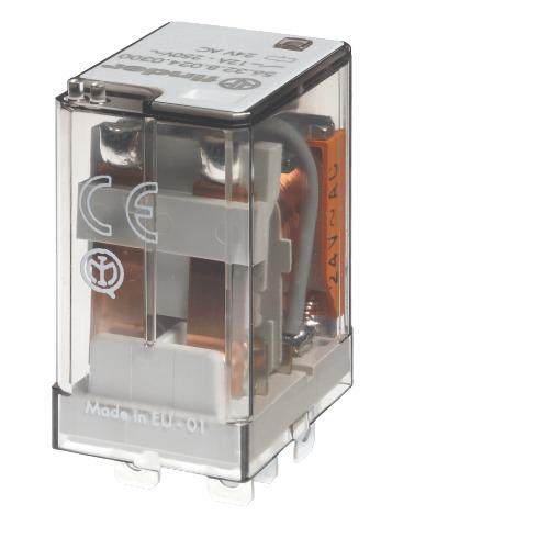 Finder Flange Mount Relay, 12V dc Coil, 12A Switching Current