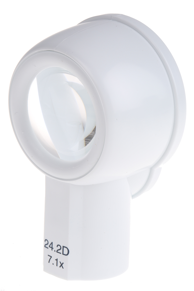 Coil Illuminated Magnifier, 7.1x x Magnification, 32 mm Diameter