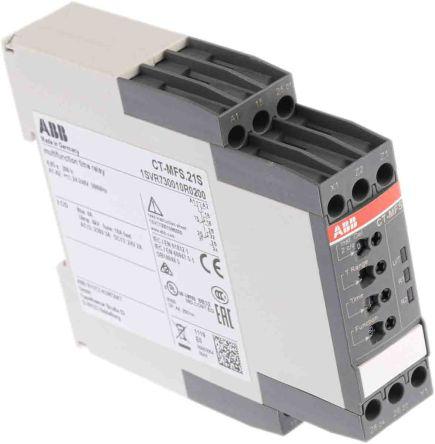 1svr730010r0200 Multi Function Timer Relay, Screw, 0.05 s → 300 h, DPDT, 2 Contacts, SPDT, 24 → 240 V ac/dc