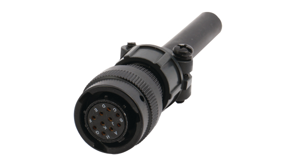 Amphenol, 62IN, Brass Straight 8 Way Cable MIL Spec Circular Connector Female Black, Female Contacts,Shell Size 16 mm,