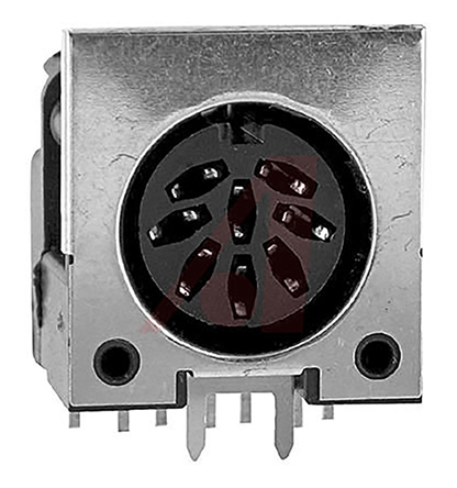 Switchcraft, 62PC 8 Pole Right Angle Standard DIN Connector, 3A, 34V dc, PCB Female