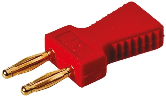 Staubli, KS2 Jumper Straight Male Red Closed Top 2 Way 1 Row 6 mm Pitch