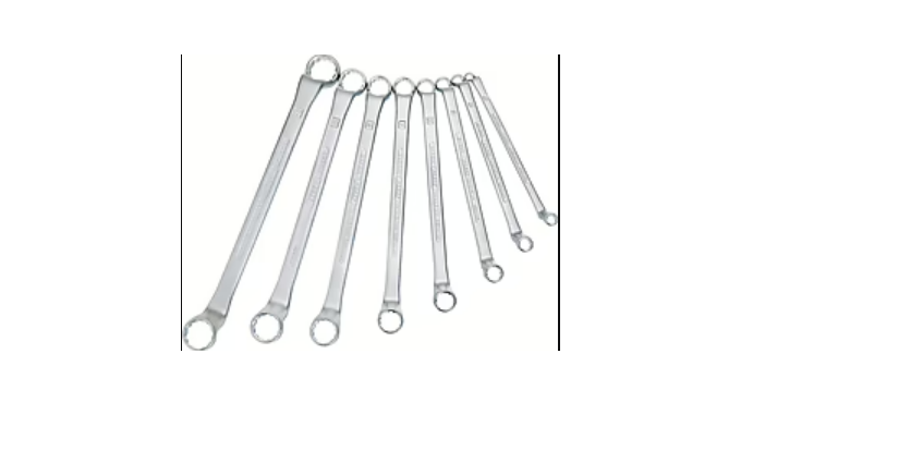HAZET 12-Piece Wrench Set, 6 x 7 to 27 x 32 mm, Chrome Vanadium Steel