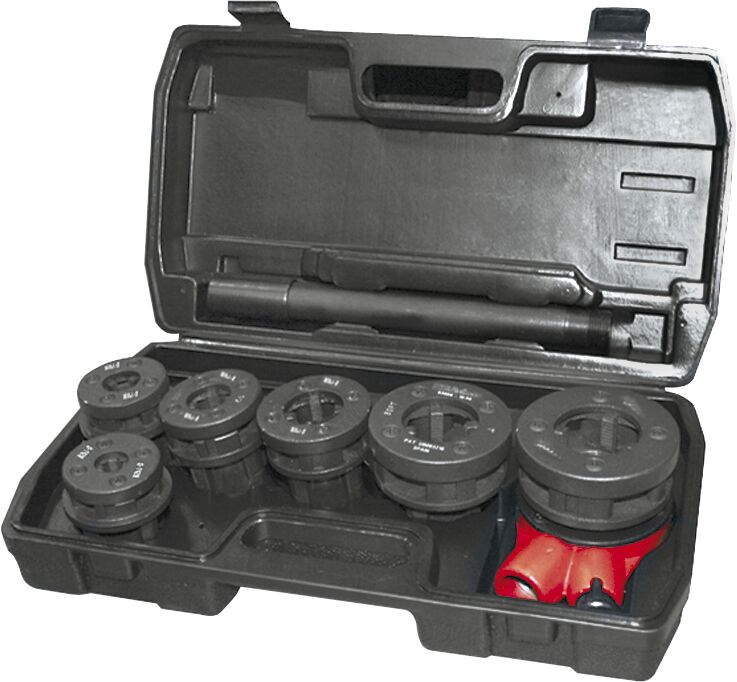 Ega-Master 4-Piece Cast Iron Thread Tap & Die Set, BSPT 1/2 in - BSPT 1 in Taps, 1/4 in - 2 inch Dies