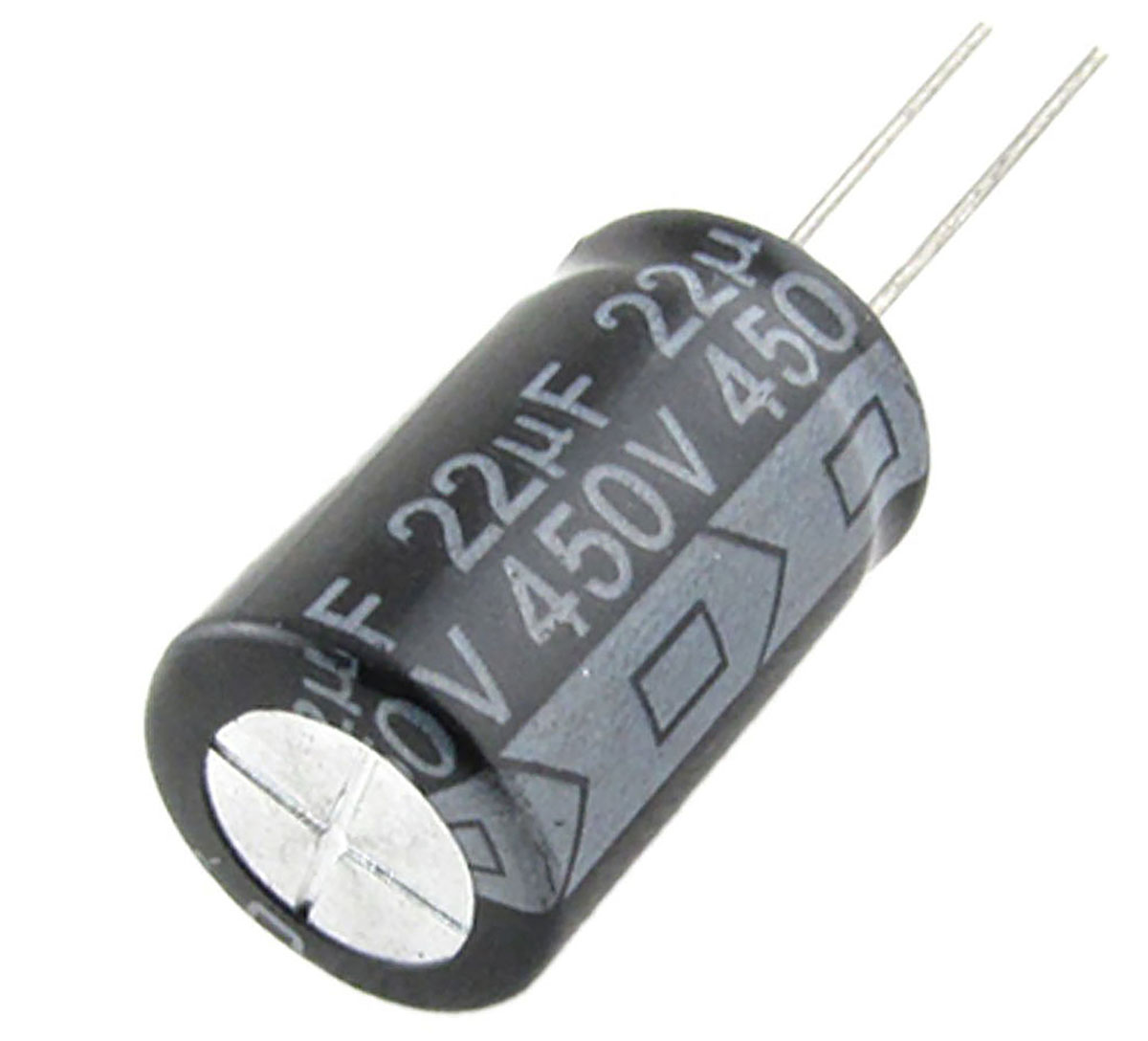 Rubycon 22μF Aluminium Electrolytic Capacitor 450V dc, Radial, Through Hole - 450BXC22MEFC16X20