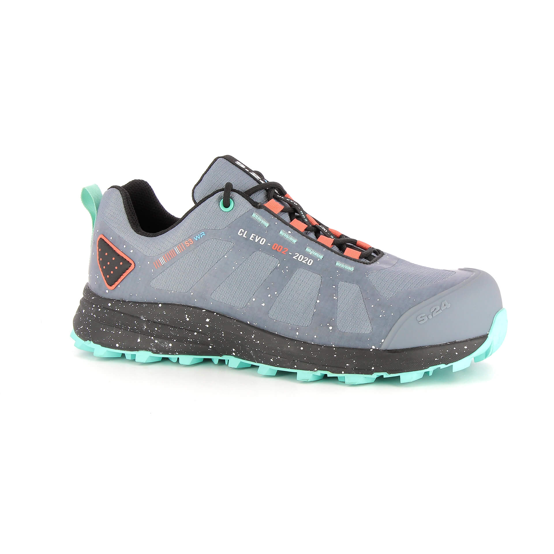 S.24 TRAILER Unisex Grey Composite Safety Shoes, UK 3, EU 37