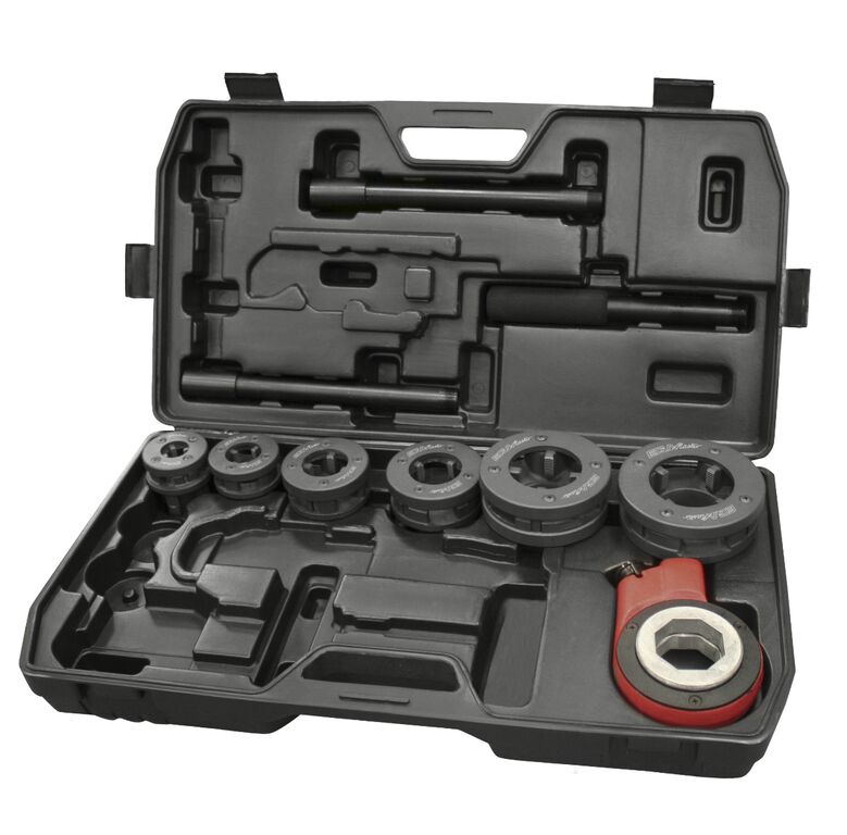 Ega-Master 7-Piece Cast Iron Thread Tap & Die Set, 1/2 in NPT - NPT 2 in Taps, 1/4 in - 2 inch Dies
