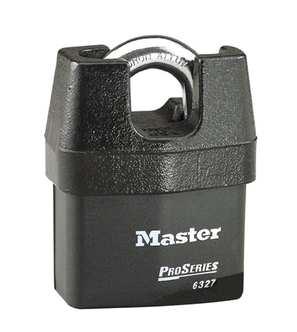 Master Lock Key Xenoy Thermoplastic, Laminated Steel Padlock Weatherproof, 11 mm Shackle