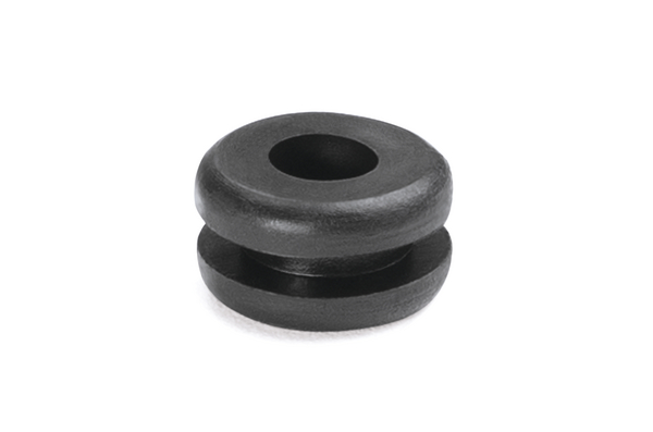HellermannTyton HV1201 Black Polyvinyl Chloride 6.4 mm Cable Grommet for 5 mm Cable Dia. for 4 mm Cable Dia. 633-02010