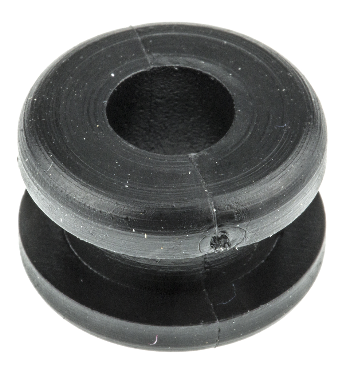 HellermannTyton HV Black Polyvinyl Chloride 10 mm Cable Grommet for 6 mm Cable Dia. 633-02180 HV1218-PVC-FR-BK