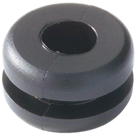 HellermannTyton HV Black Polyvinyl Chloride 11 mm Cable Grommet for 8 mm Cable Dia. 633-03040 HV1304-PVC-FR-BK