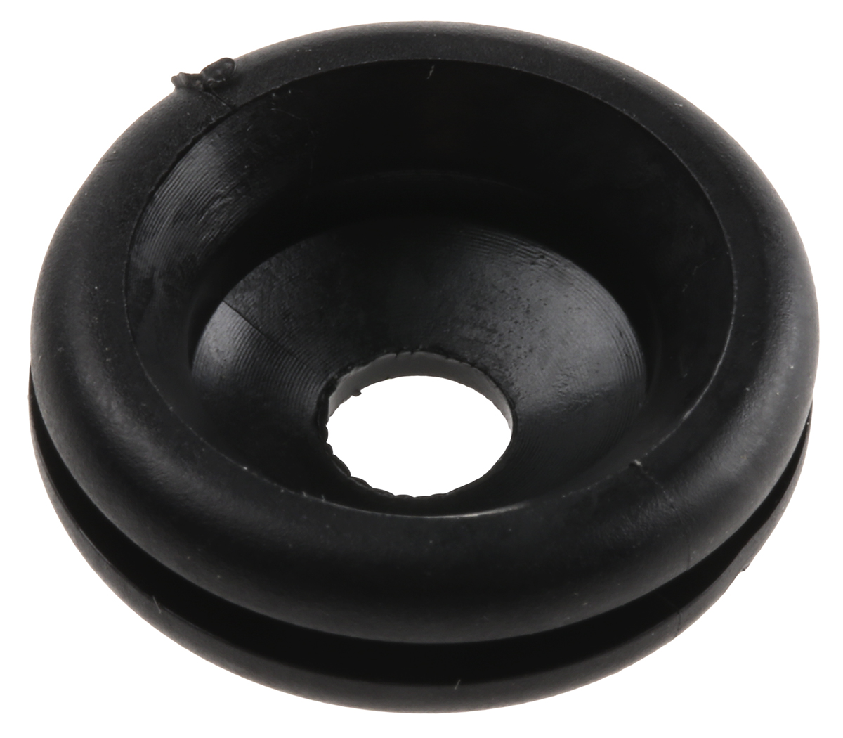 HellermannTyton HV Black Polyvinyl Chloride 18.5 mm Cable Grommet for 6 mm Cable Dia. 633-04020 HV1402-PVC-FR-BK