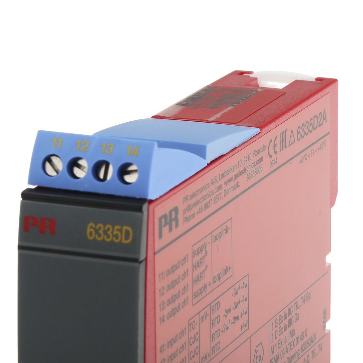 6335d2a PR Electronics 6335D Temperature Transmitter 30V dc, 85 °C, -40 °C