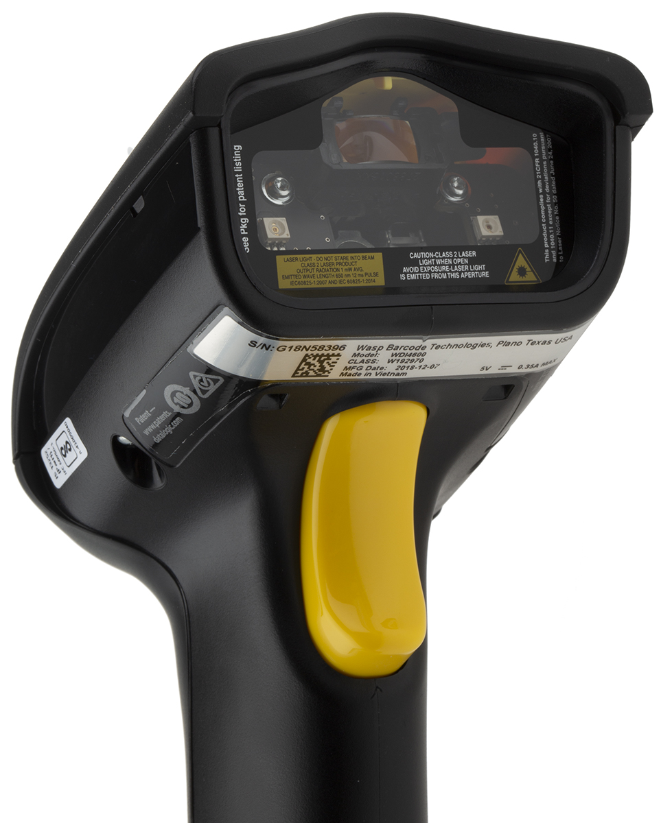 633809007149 WASP Red Laser 650 nm, Omnidirectional Code Reading, 1 Megapixel Image Sensor 2D Scanning Bar Code Reader