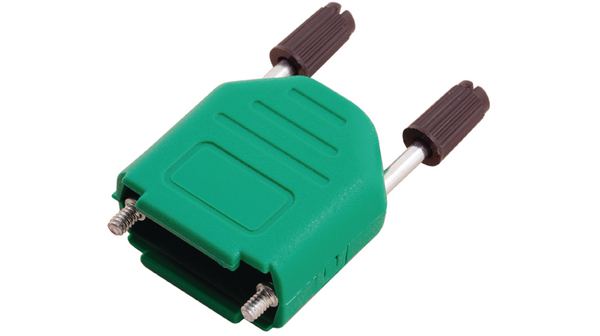 Encitech Connectors DPPK-SLIM Series Plastic Straight D-Sub Backshell, 9 Way