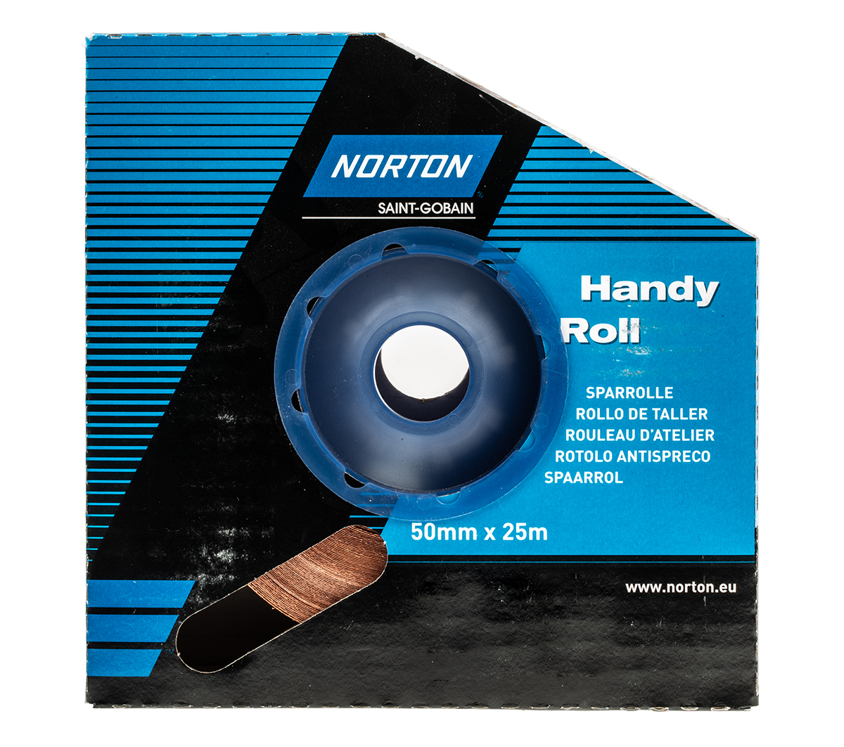 Norton , 25 m 50mm, P120 Grit, Fine Grade