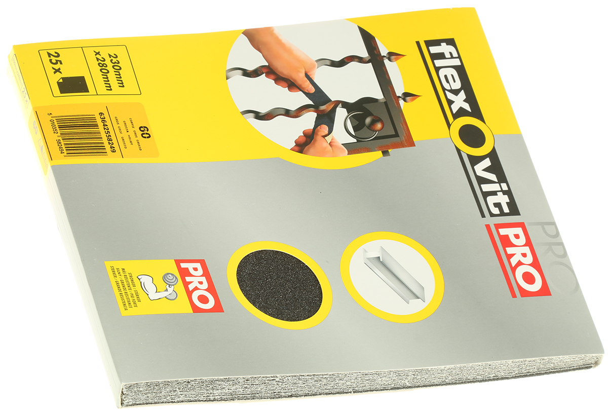 Flexovit , 280 mm 230mm, P60 Grit, Coarse Grade