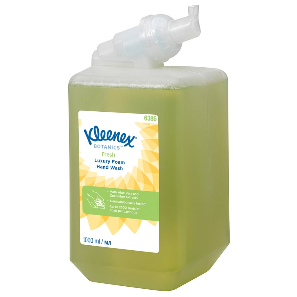 6386 KLEENEX Fragranced Kleenex® Botanics™ Fresh Savon mousse pour les mains () Hand Soap - 6 L Cartridge