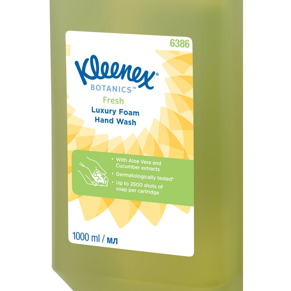6386 KLEENEX Fragranced Kleenex® Botanics™ Fresh Savon mousse pour les mains () Hand Soap - 6 L Cartridge