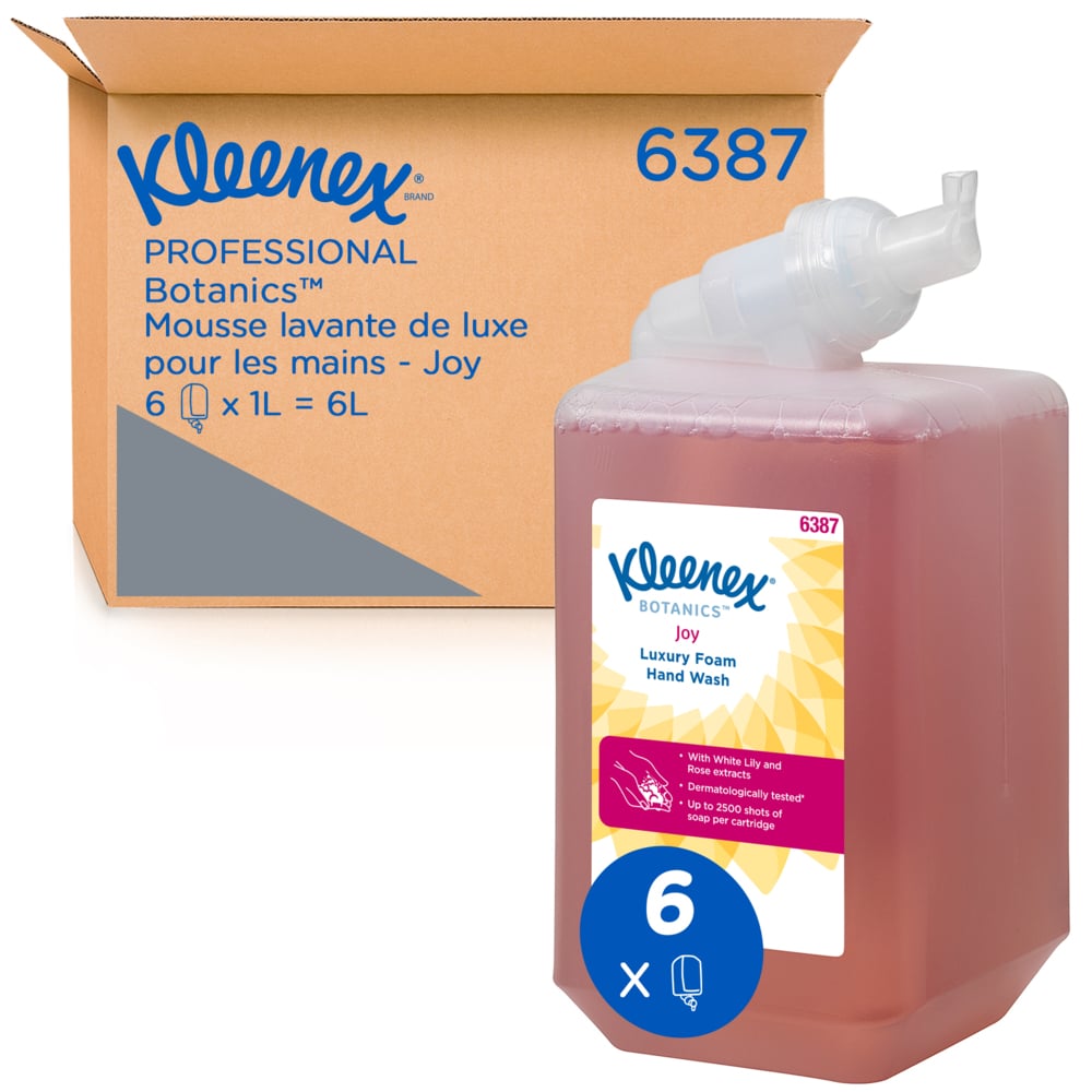 KLEENEX Floral Kleenex® Botanics™ Joy Luxury Savon mousse pour les mains (6387) Hand Soap - 6 L Cartridge