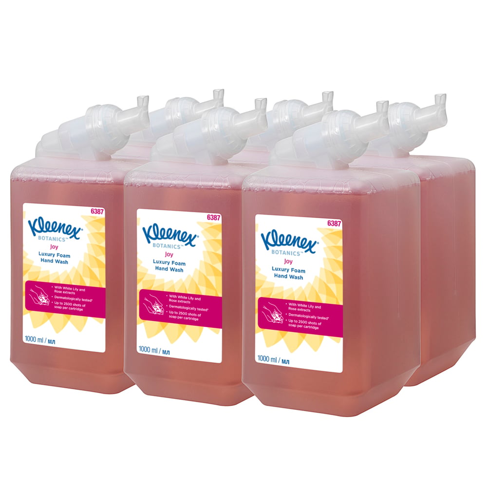 6387 KLEENEX Floral Kleenex® Botanics™ Joy Luxury Savon mousse pour les mains () Hand Soap - 6 L Cartridge