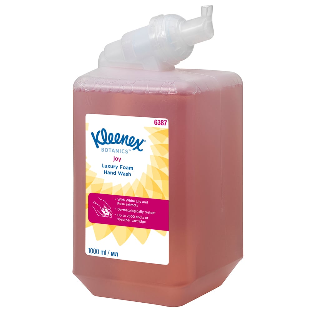 6387 KLEENEX Floral Kleenex® Botanics™ Joy Luxury Savon mousse pour les mains () Hand Soap - 6 L Cartridge