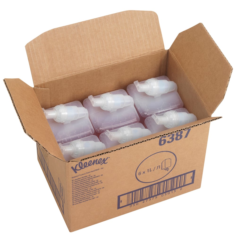 6387 KLEENEX Floral Kleenex® Botanics™ Joy Luxury Savon mousse pour les mains () Hand Soap - 6 L Cartridge