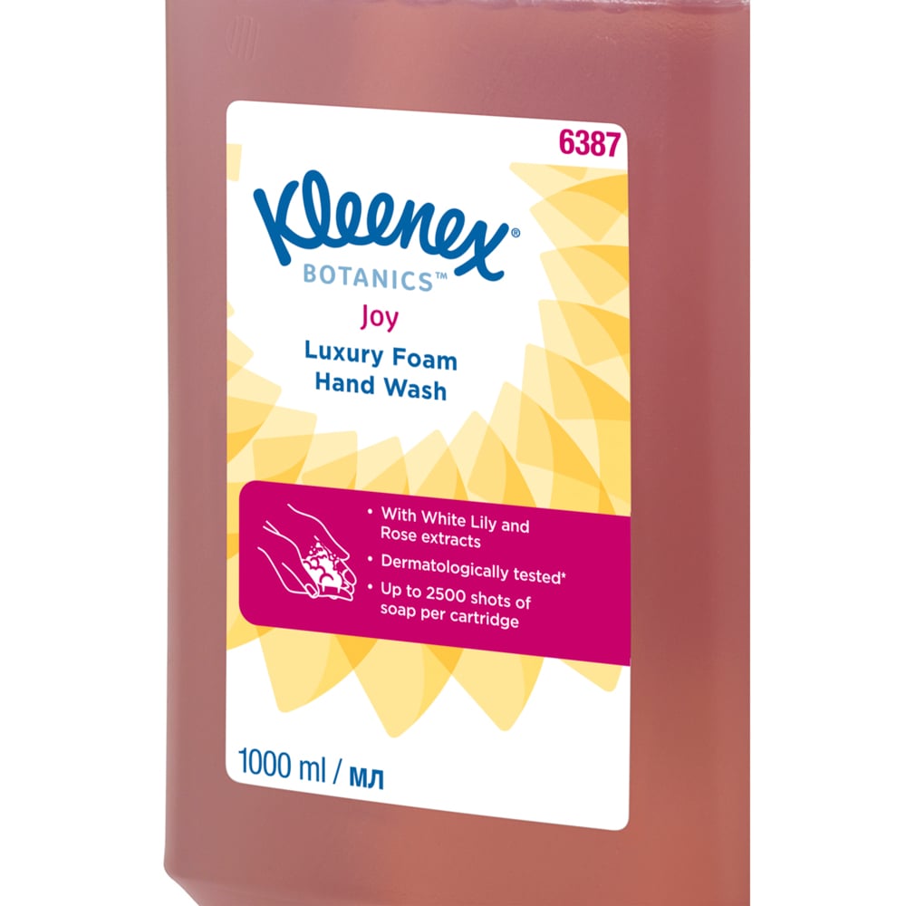 6387 KLEENEX Floral Kleenex® Botanics™ Joy Luxury Savon mousse pour les mains () Hand Soap - 6 L Cartridge