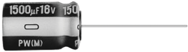 Nichicon 100μF Aluminium Electrolytic Capacitor 100V dc, Radial, Through Hole - UPW2A101MHD