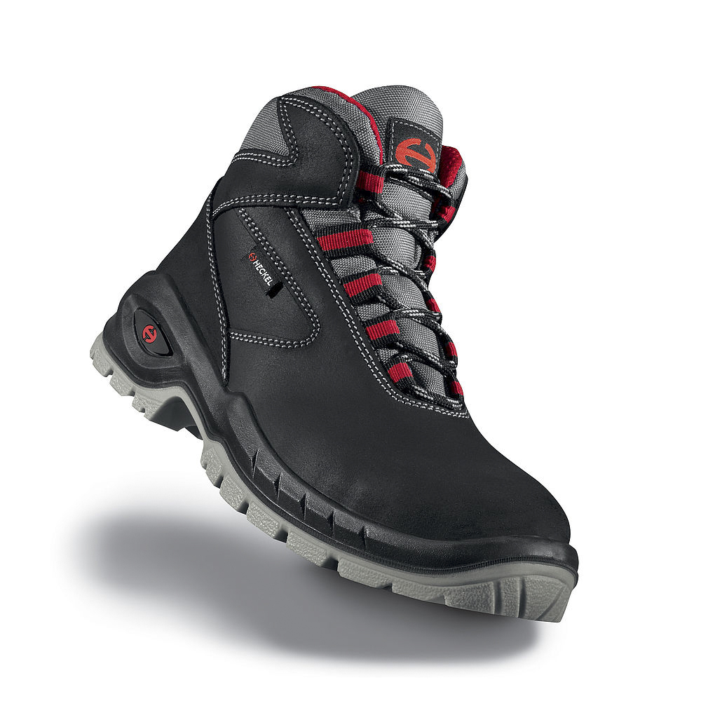 Heckel suXXeed Red, Grey, Black Composite Toe Capped Men's Ankle Safety Boots 46