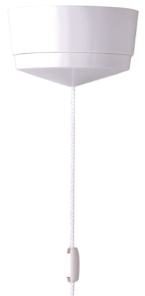 MK Electric White Pull Cord Switch, 6A 1 Way