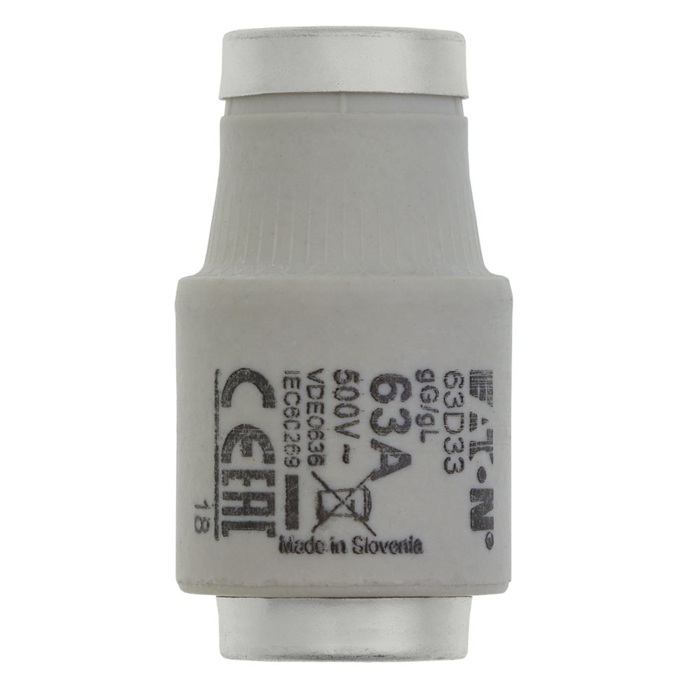 Eaton 63A D3 Bottle Fuse, 500V