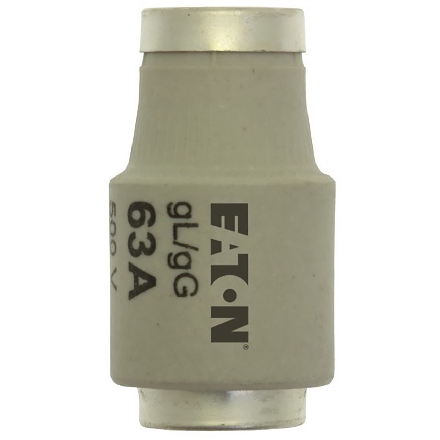63d33 Eaton 63A D3 Bottle Fuse, E33 Thread Size, 500V ac
