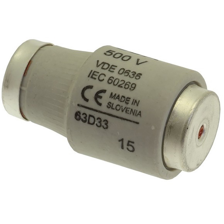63d33 Eaton 63A D3 Bottle Fuse, E33 Thread Size, 500V ac