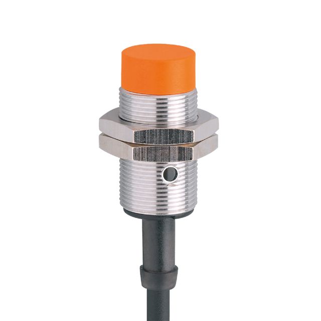 ifm electronic Inductive Threaded Barrel Proximity Sensor, M18, 8 mm Detection, PNP NO, 18 → 36 V dc