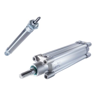 Camozzi Pneumatic Piston Rod Cylinder - 63MP2C050A0080 50 mm Bore, 80 mm 63 Series