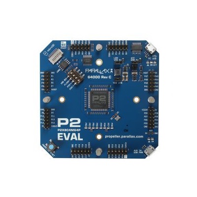 Parallax Inc Propeller 2 Evaluation Board Rev. C MCU Evaluation Board 64000