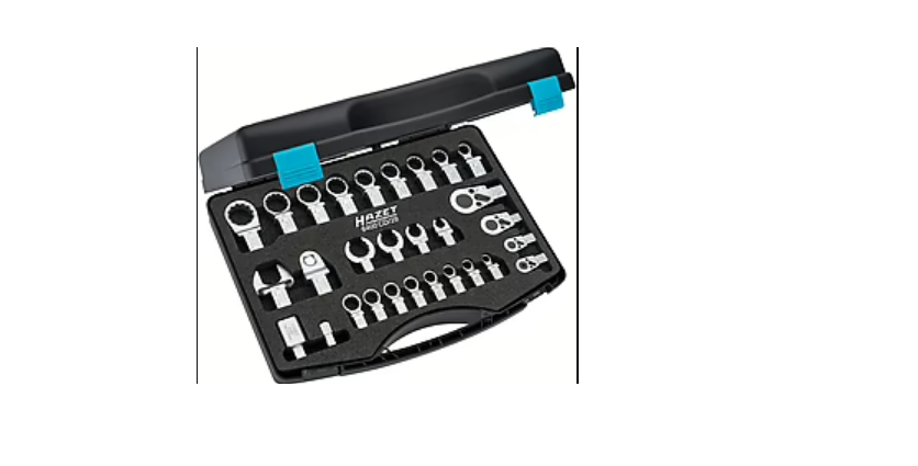 HAZET 29-Piece Tool Set, 9 x 12 mm, Chrome Vanadium Steel