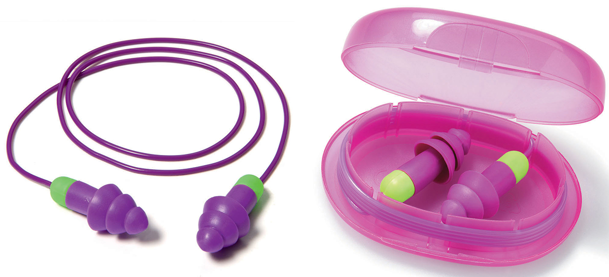 640101 Moldex Rockets Cord Series Purple Reusable Ear Plugs, 29 dB Rated 50