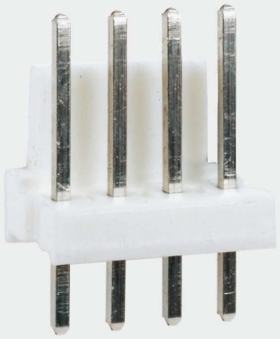 TE Connectivity MTA-100 Series Right Angle Through Hole Pin Header, 5 Contact(s), 2.54 mm Pitch, 1 Row, Unshrouded